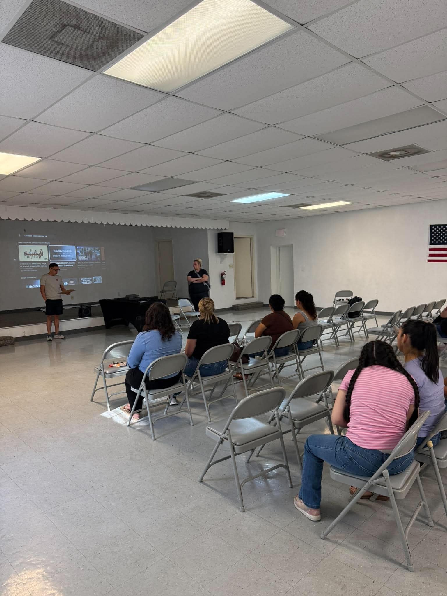 Know Your Rights presentation at the event