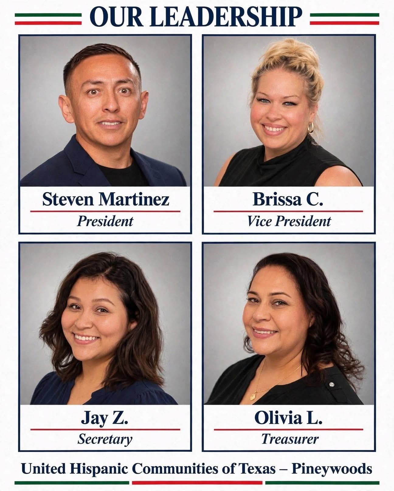 Leadership team portrait